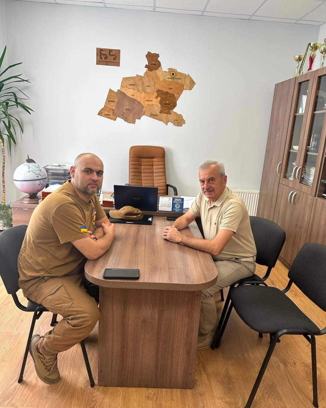 Андрій Галайко зустрівся з військовосужбовцем 423-го окремого батальйону безпілотних систем