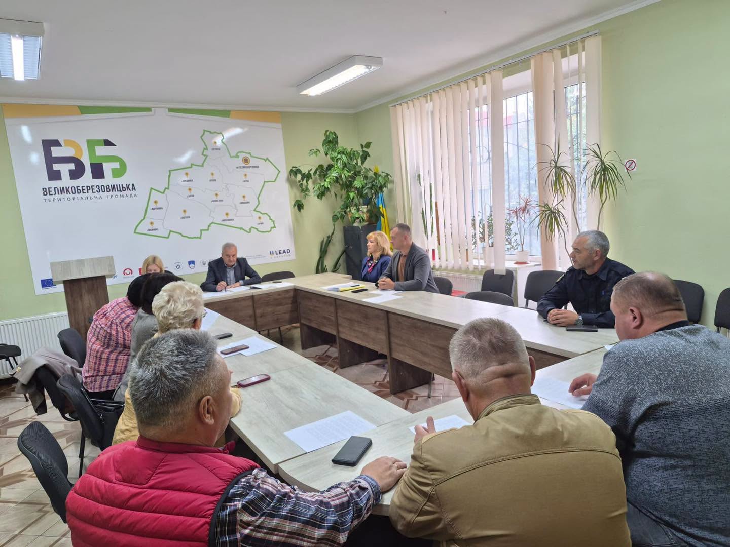 У Великоберезовицькій громаді обговорили пожежну безпеку та підготовку до осінньо-зимового періоду